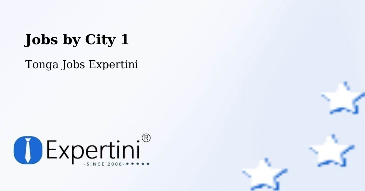 City Jobs in Tonga - Expertini