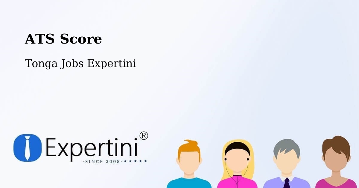 ATS Score - Tonga Jobs Expertini