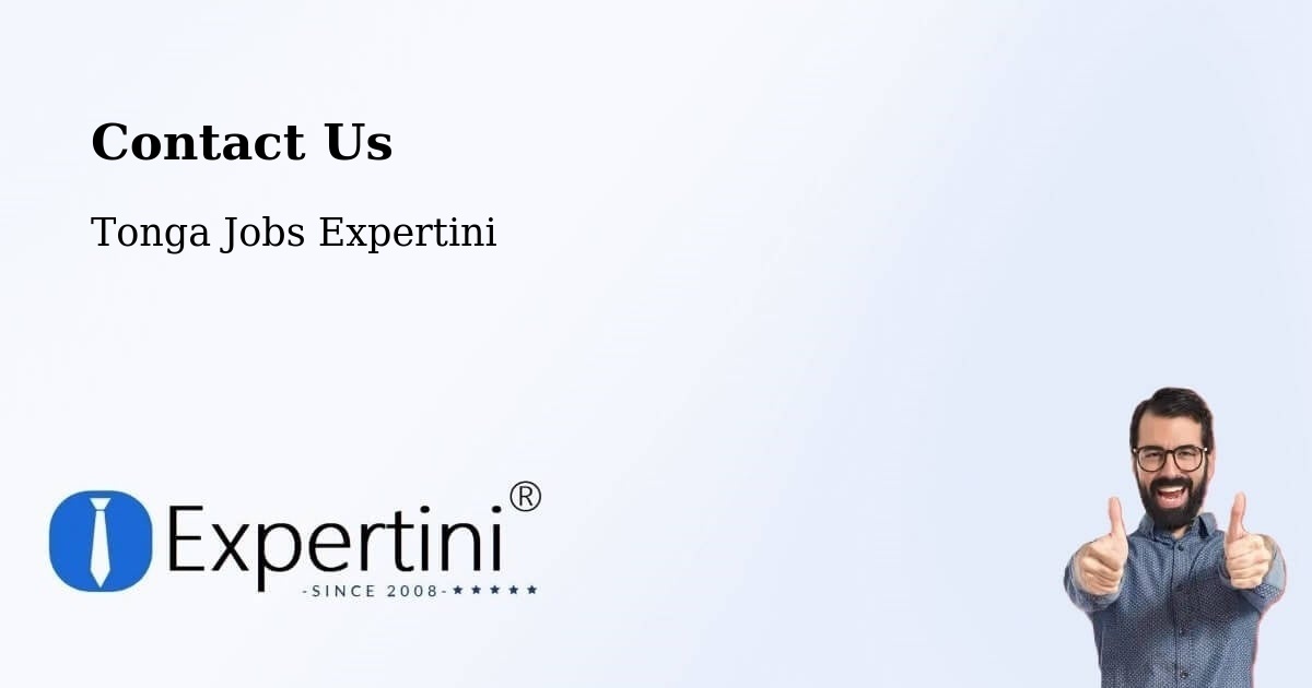 Contact Us - Tonga Jobs Expertini