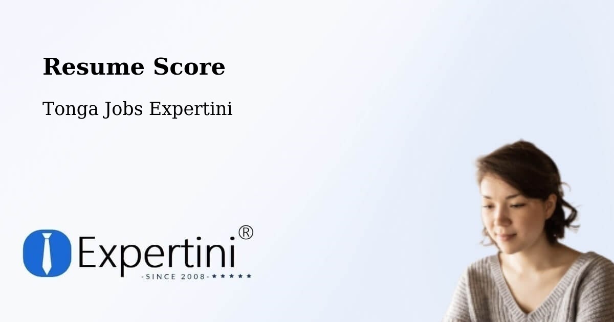 Resume Score - Tonga Jobs Expertini
